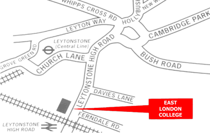 East London College Map